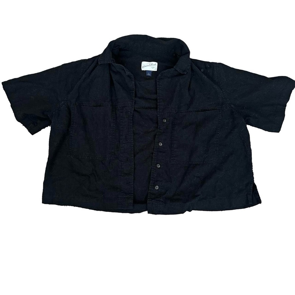 Universal Thread Black Button Down Shirt Classic Collar